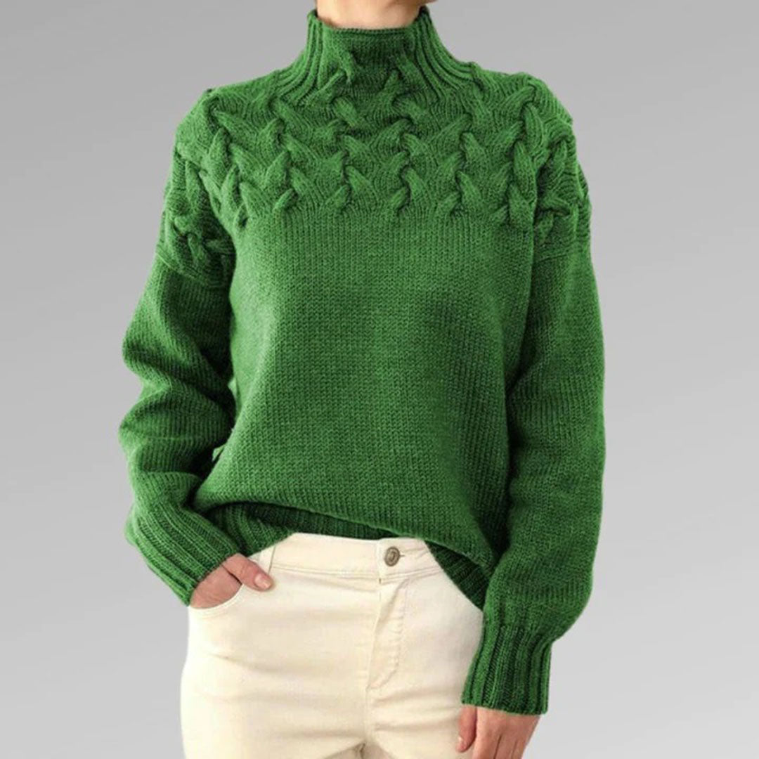 Annelies™ | Gebreide trui met col voor dames