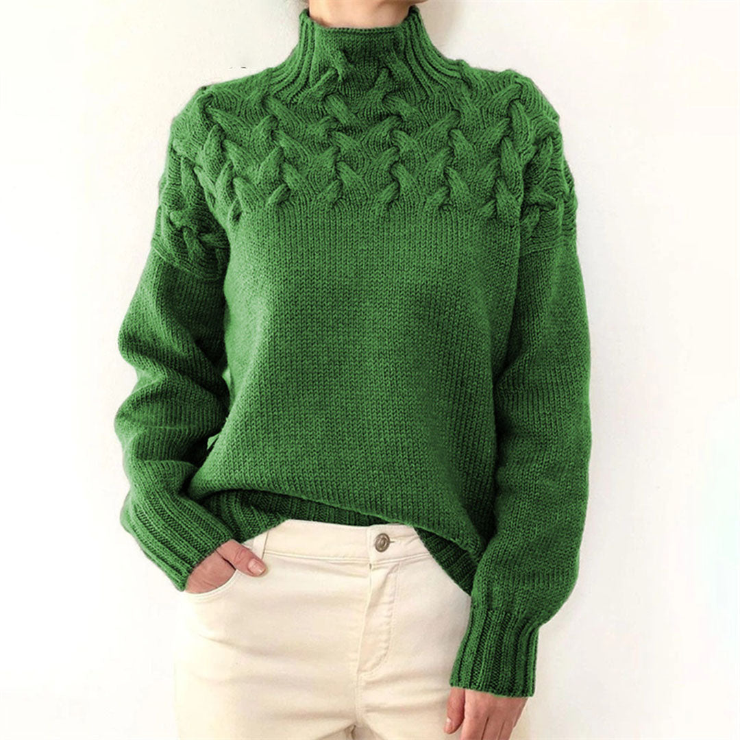Annelies™ | Gebreide trui met col voor dames